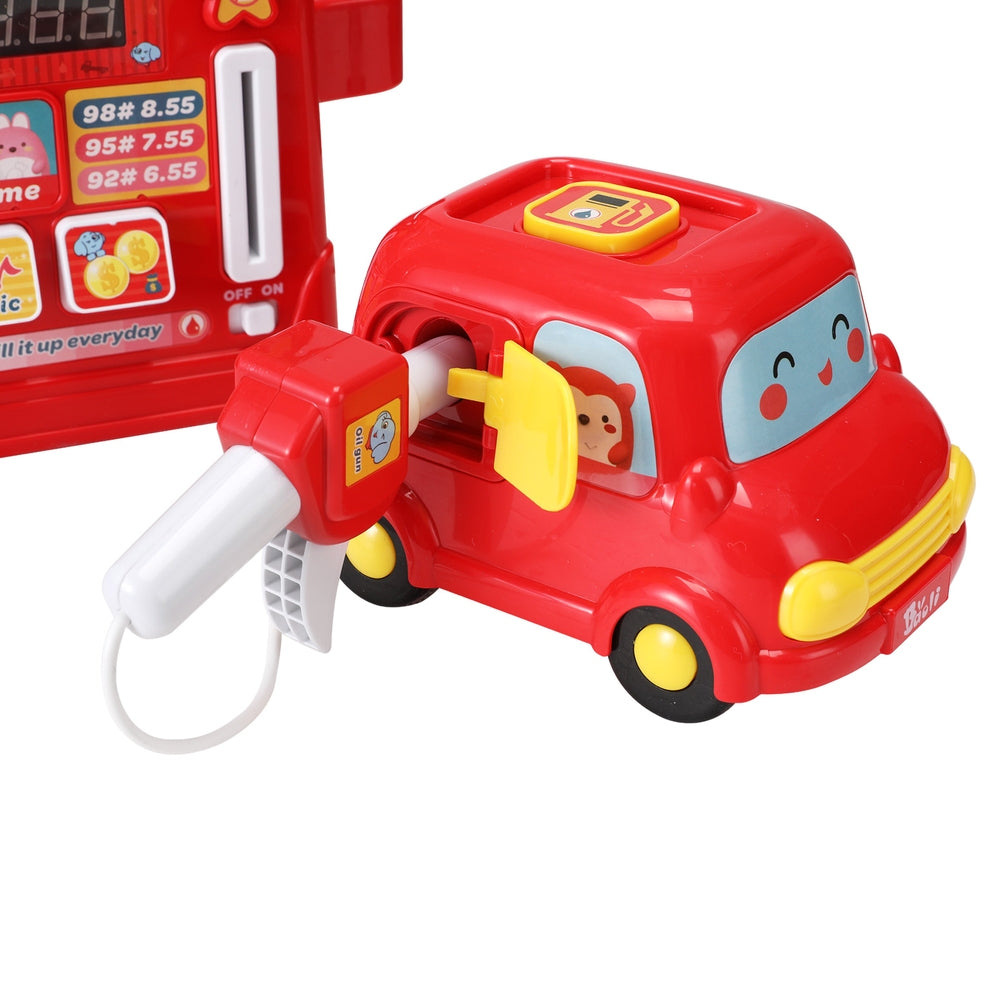 Keezi Kids Gas Petrol Station Pumper Pretend Play Toys Car Music Card