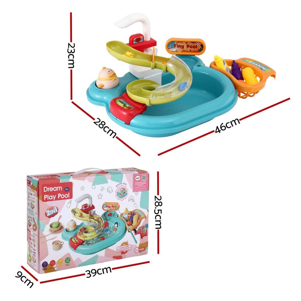 Keezi Kids Pretend Play Kitchen Sink