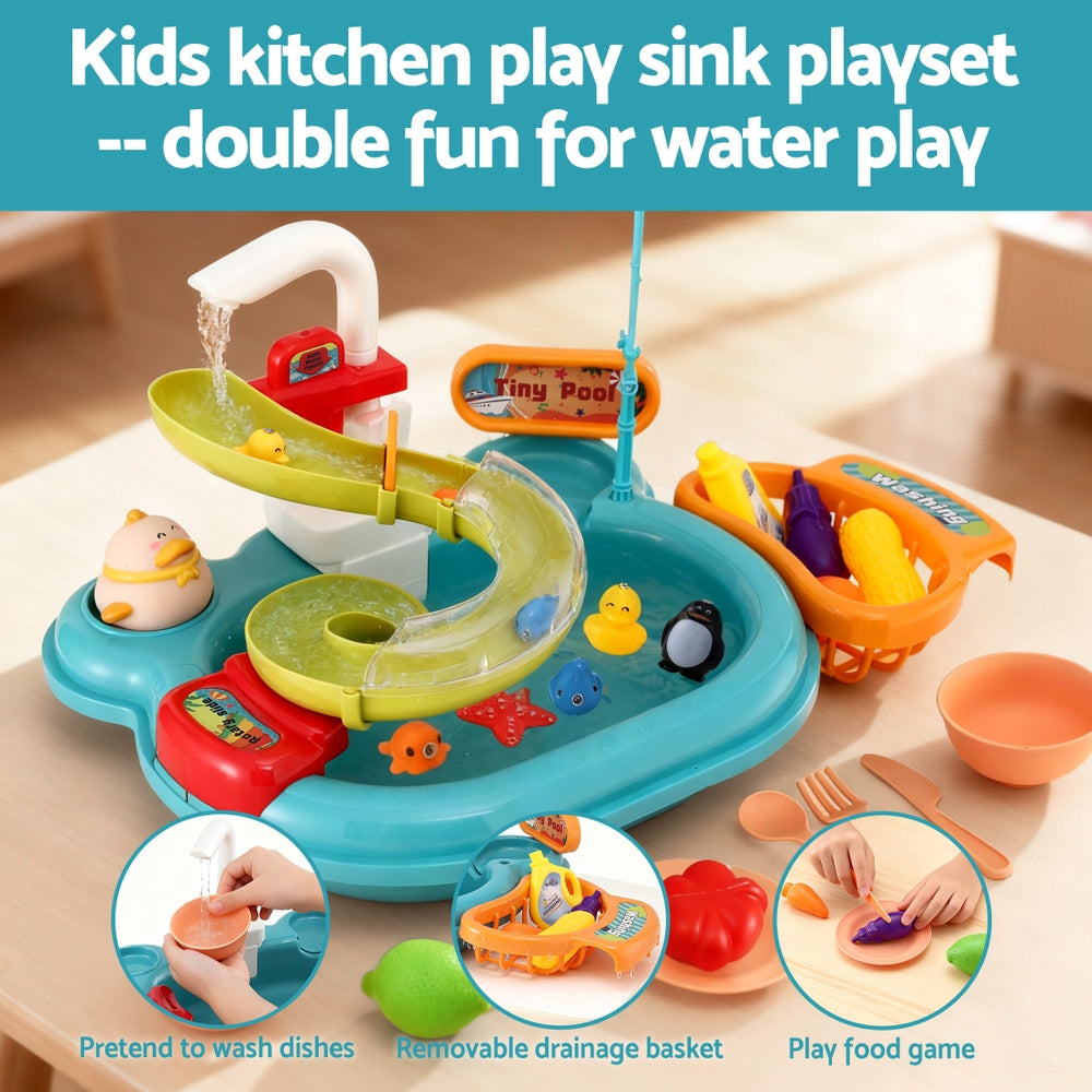 Keezi Kids Pretend Play Kitchen Sink