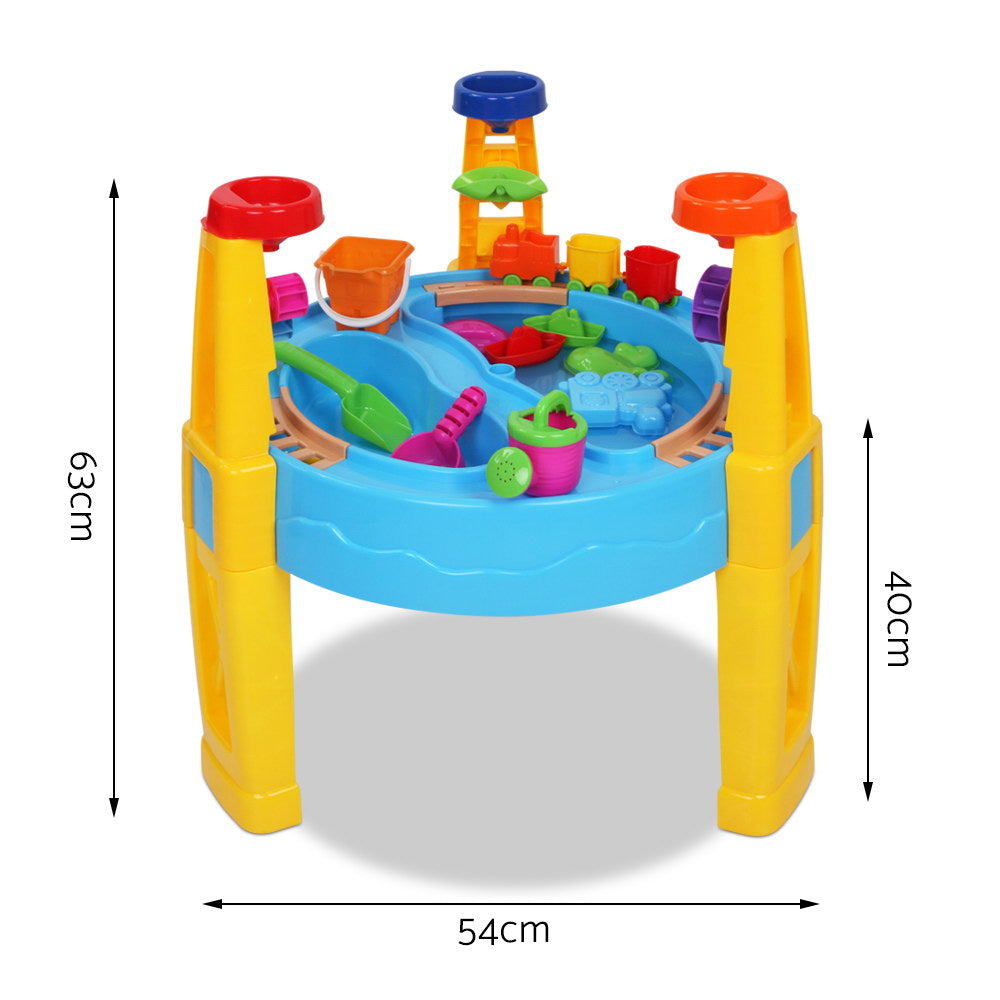 Keezi Kids Sandpit Pretend Play Set Water Sand Table Children Outdoor