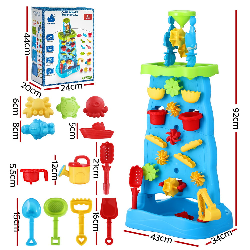 Keezi Kids Sand and Water Table Waterfall Wall Sandpit Toys Beach