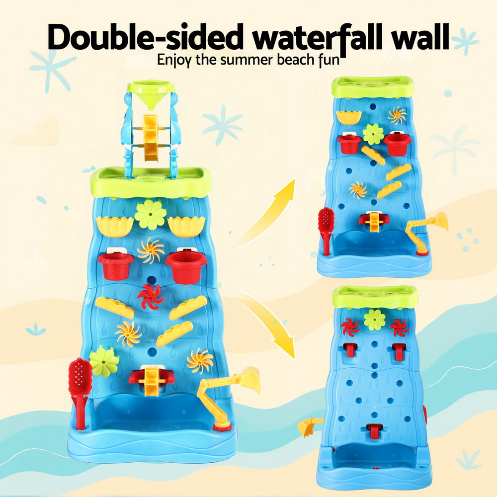 Keezi Kids Sand and Water Table Waterfall Wall Sandpit Toys Beach