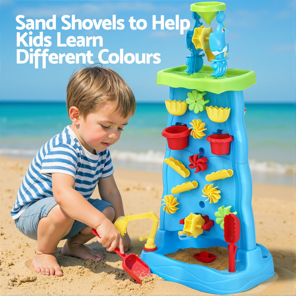 Keezi Kids Sand and Water Table Waterfall Wall Sandpit Toys Beach