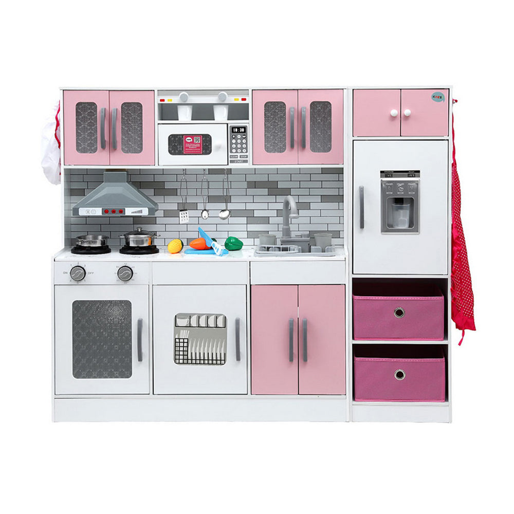 Keezi Kids Kitchen Playset 2-Piece Wooden Pretend Play Coffee Maker