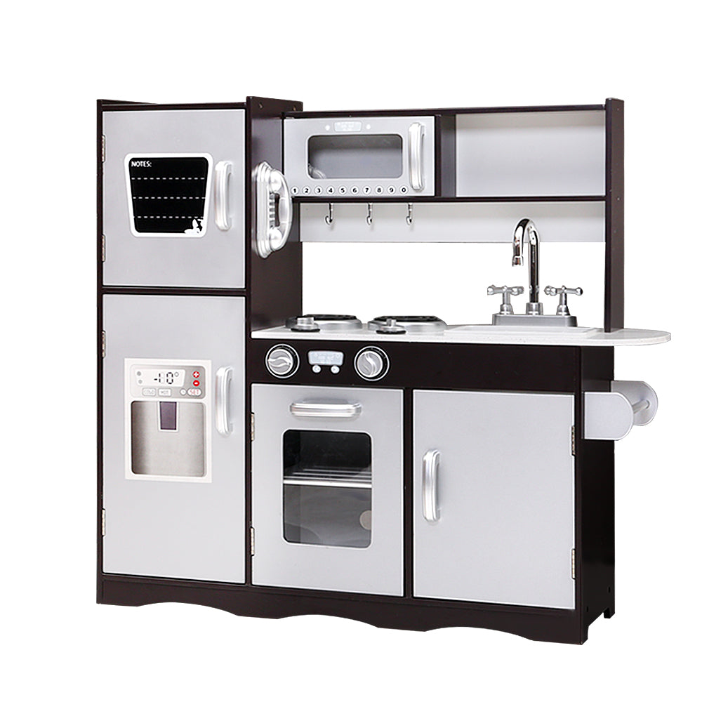 Keezi Kids Kitchen Play Set Wooden Pretend Toys Cooking Children