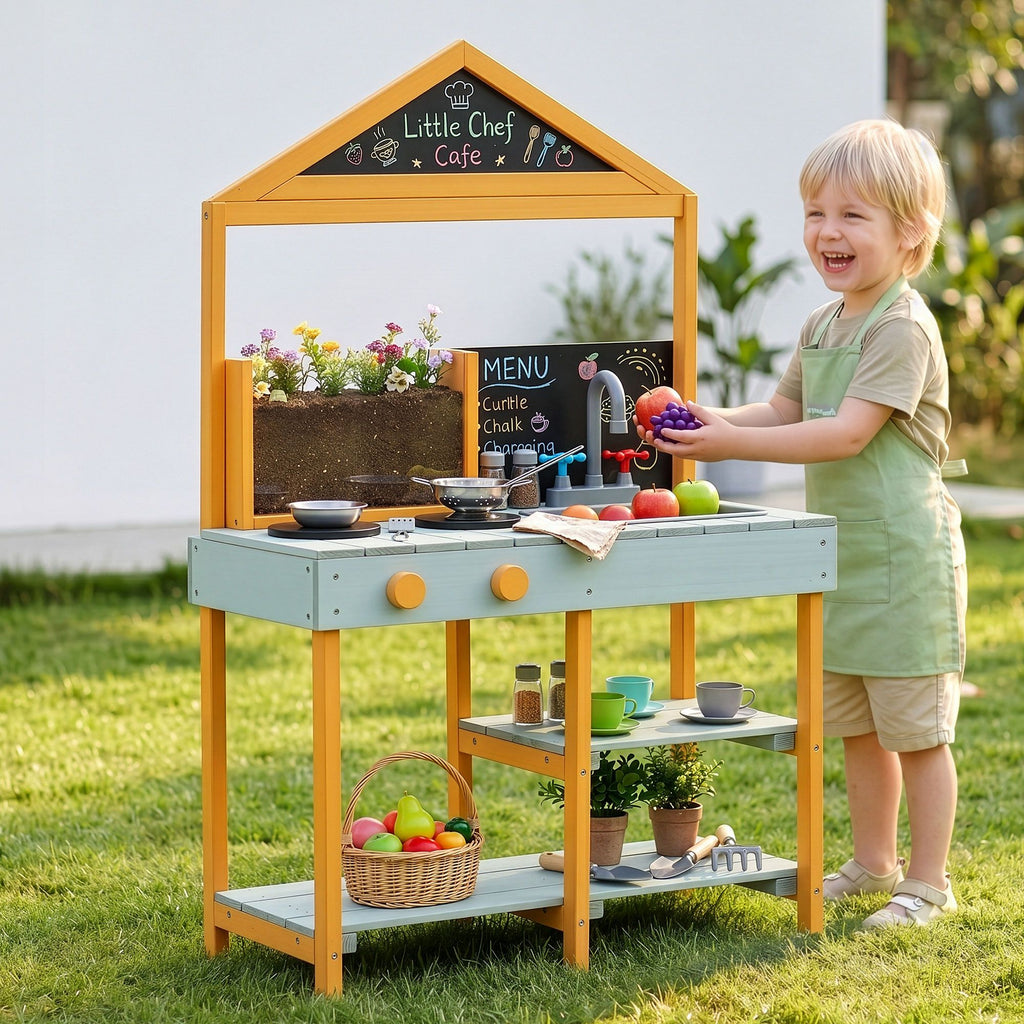 Keezi Kids Mud Kitchen Play Kitchen Toy Kitchen Set
