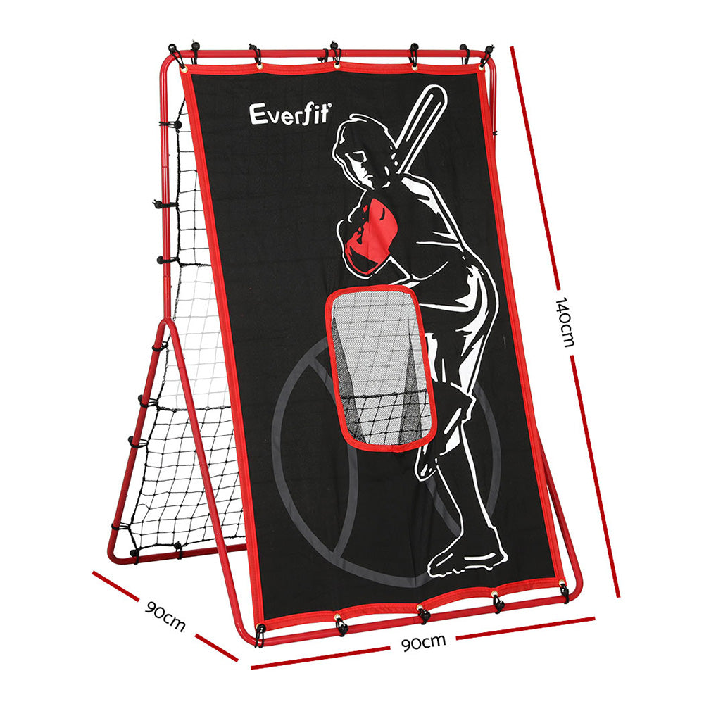 Everfit Baseball Net Rebound Pitching Kit Target Hitter 2 in 1