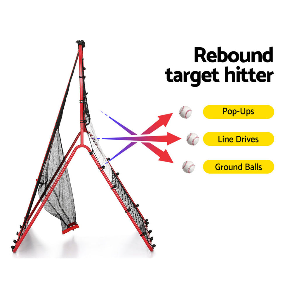 Everfit Baseball Net Rebound Pitching Kit Target Hitter 2 in 1