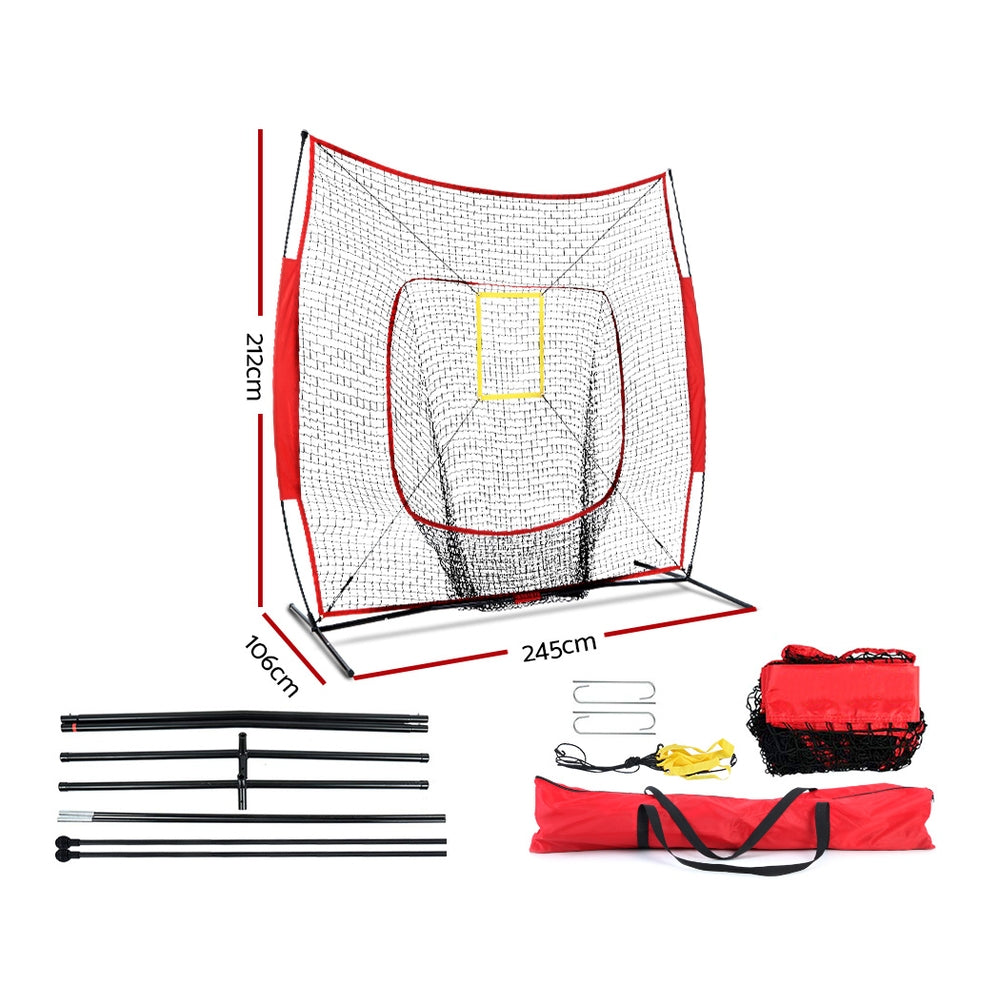 Everfit 7ft Baseball Net Pitching Kit