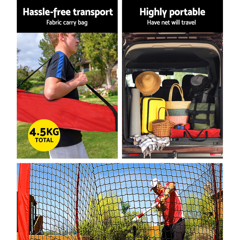 Everfit 7ft Baseball Net Pitching Kit