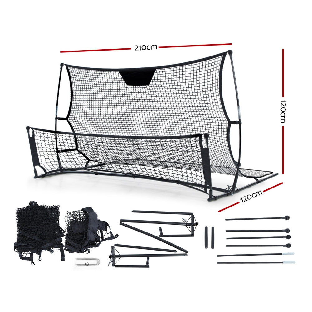 Everfit 2.1m Football Soccer Net Portable Goal Net Rebounder Sports