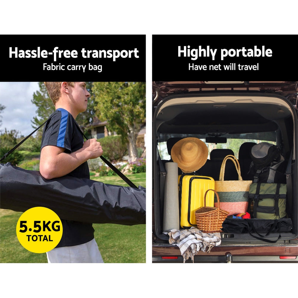 Everfit 2.1m Football Soccer Net Portable Goal Net Rebounder Sports
