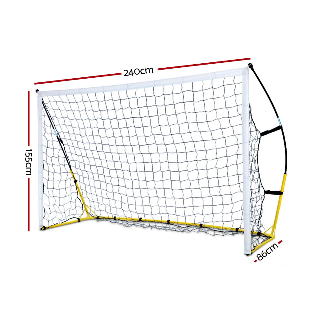 Everfit 2.4m Football Soccer Net Portable Goal Net Rebounder Sports