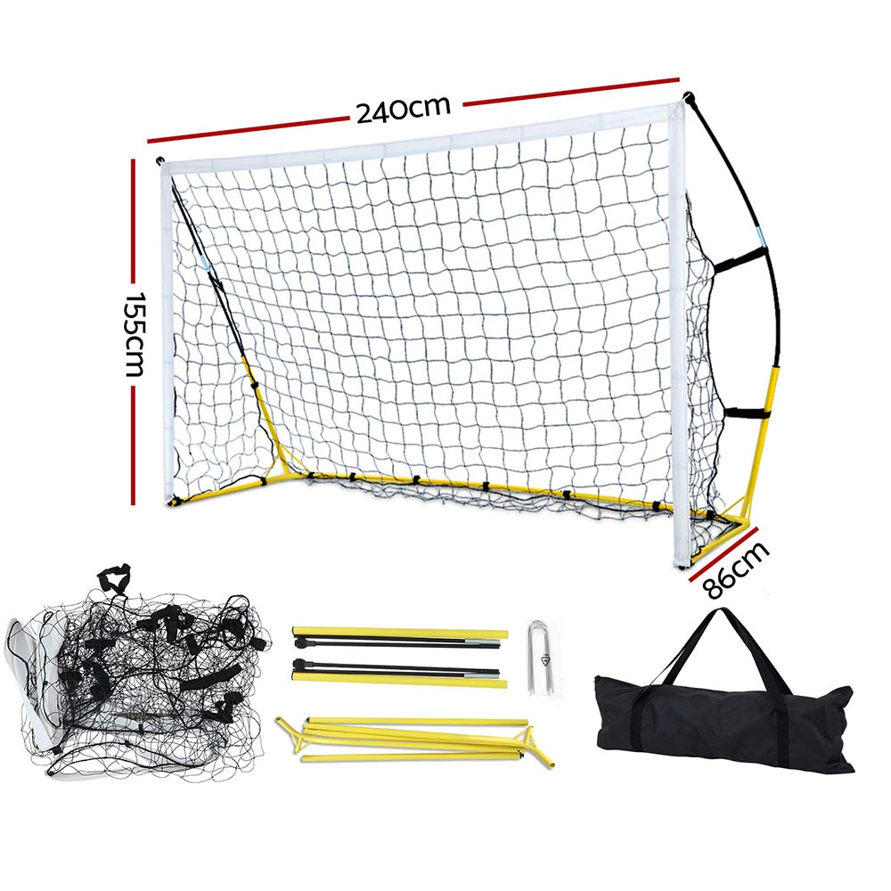 Everfit 2.4m Football Soccer Net Portable Goal Net Rebounder Sports