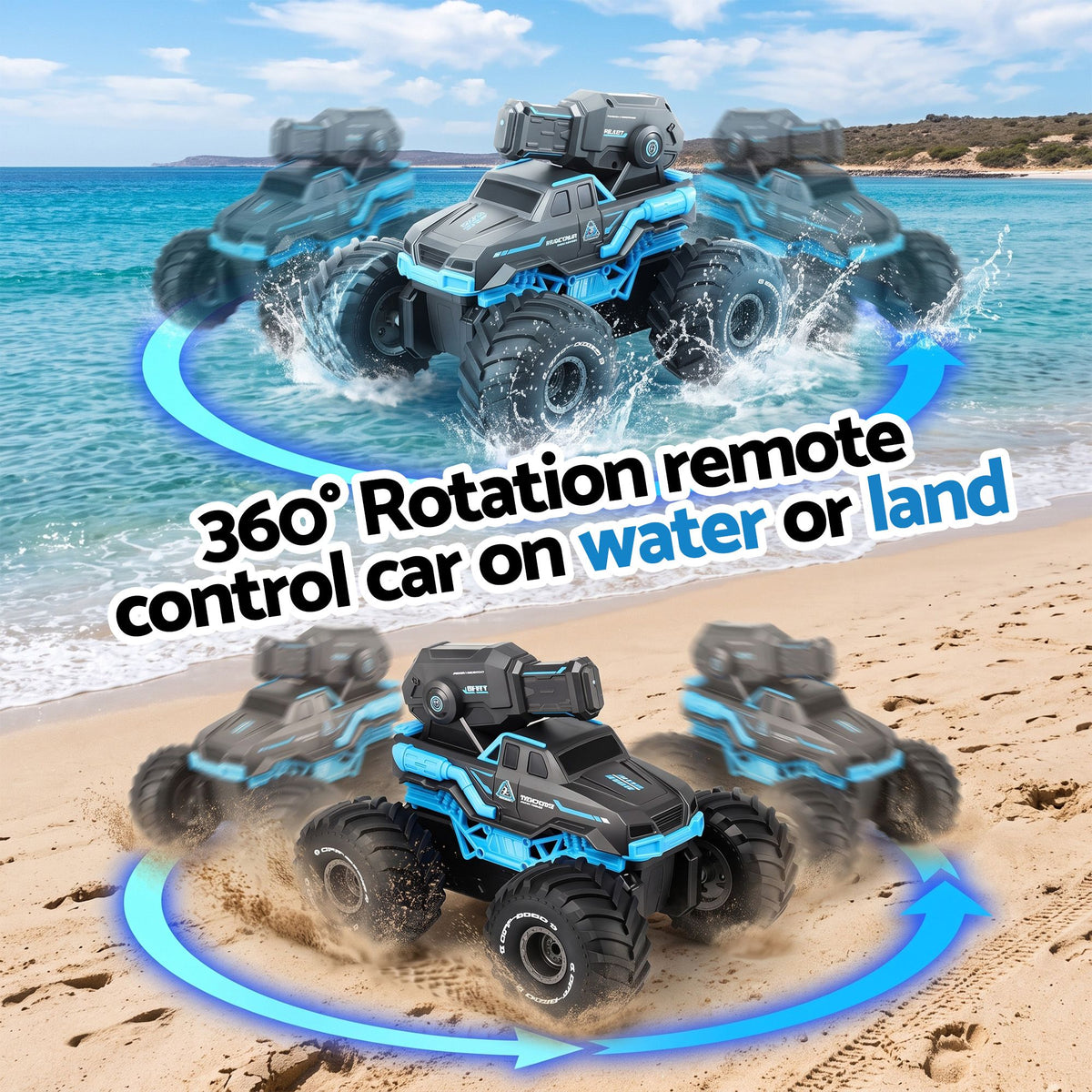 Keezi Kids Amphibious 2.4GHz Remote Control Car Boat