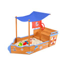 Keezi Kids Sandpit Wooden Boat Sand Pit