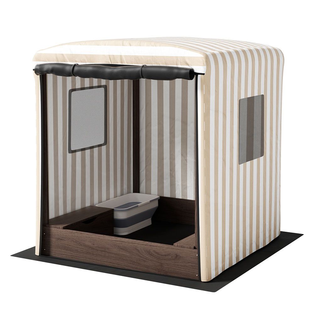 Keezi Kids Sandpit Wooden Sandbox Sand Pit