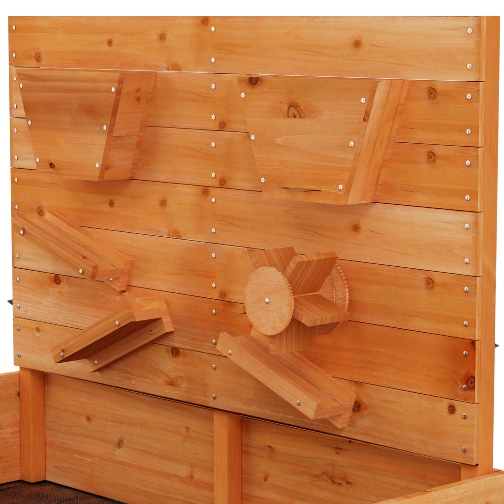Keezi Kids Sandpit Wooden Sandbox Sand Pit