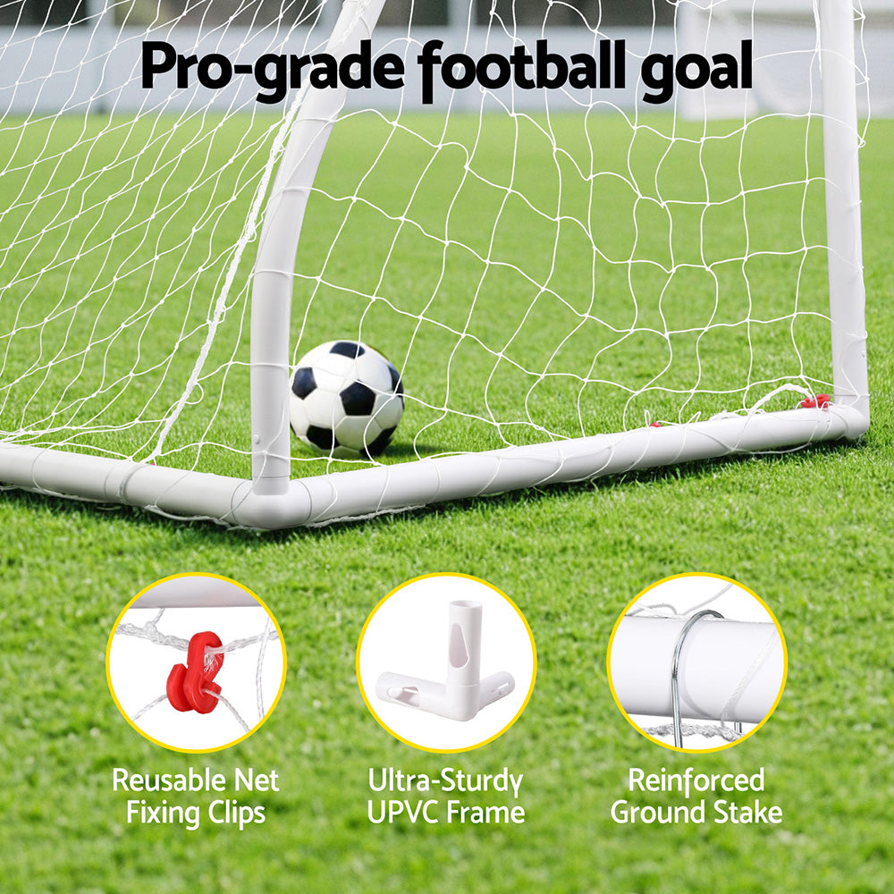 Everfit 12FT Soccer Football Goal Net UPVC Frame