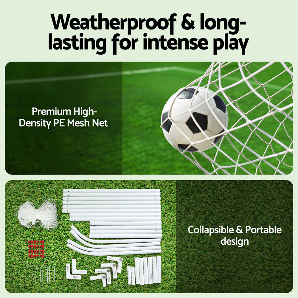 Everfit 12FT Soccer Football Goal Net UPVC Frame