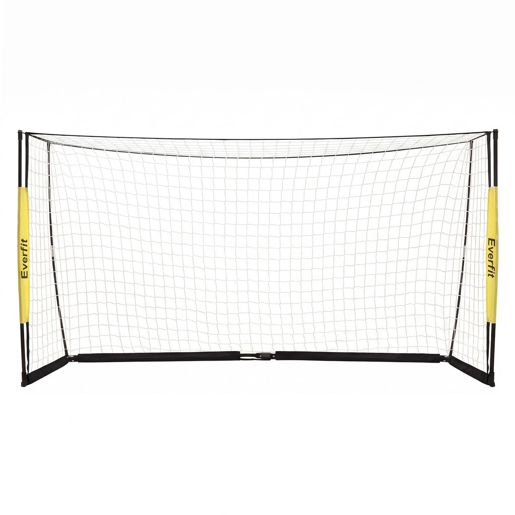Everfit Portable Soccer Goal Net Fibreglass Polyester 12x6ft