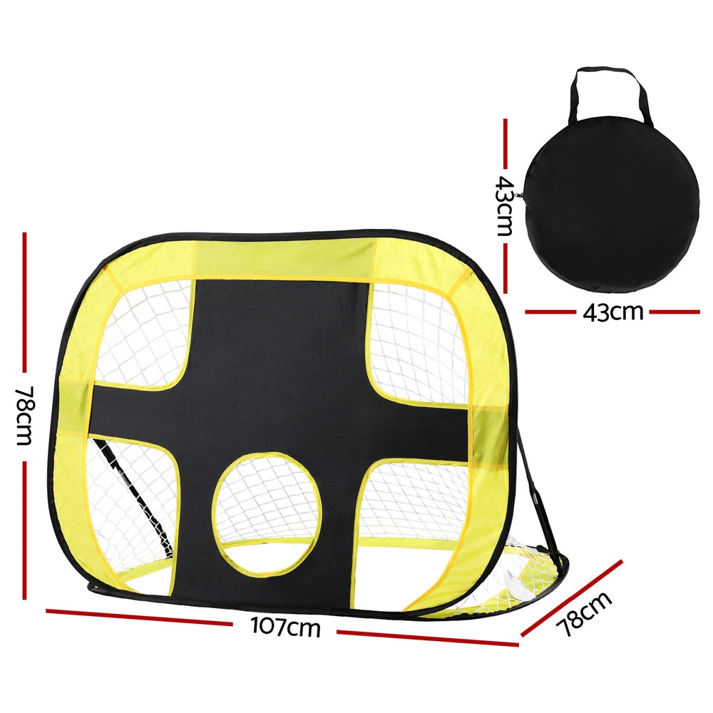 Everfit Portable Football Net Soccer Goal Rebound Target Hitter