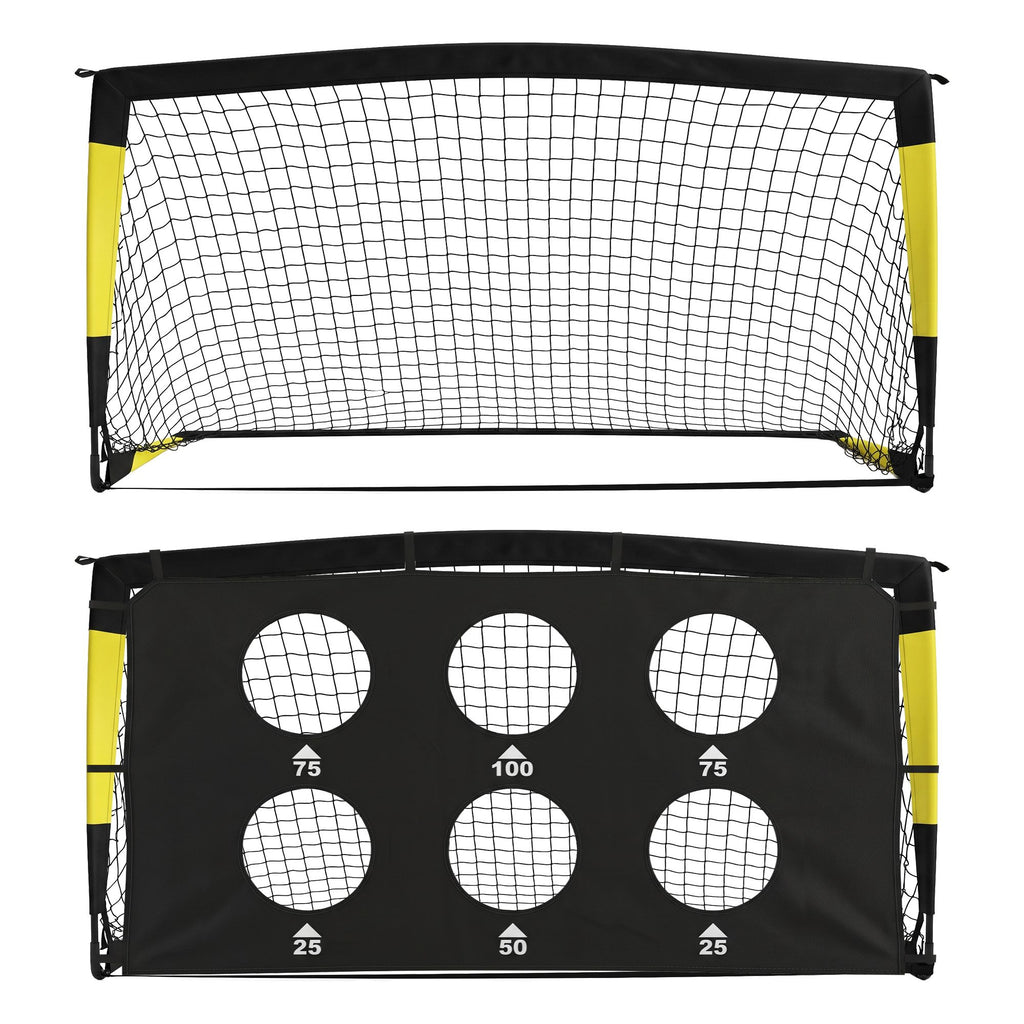 Everfit Pop Up Soccer Goals 2 Piece Set Target Net Kids Indoor Outdoor