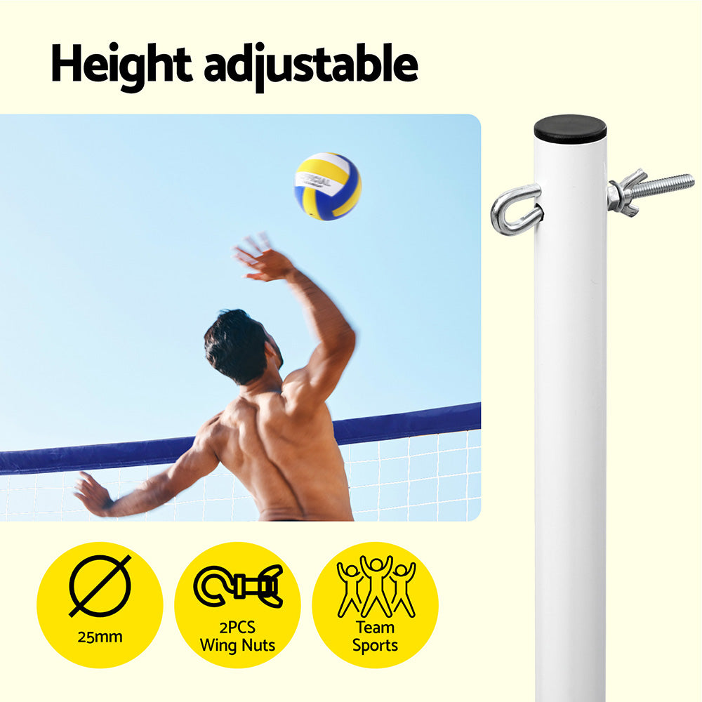 Everfit 6M Portable Volleyball Net Set Adjustable Height Multi-Sport