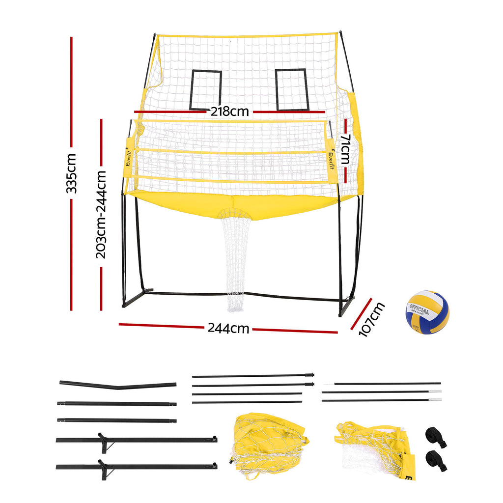 Everfit 8ft Volleyball Net Free-standing Adjustable Height Portable