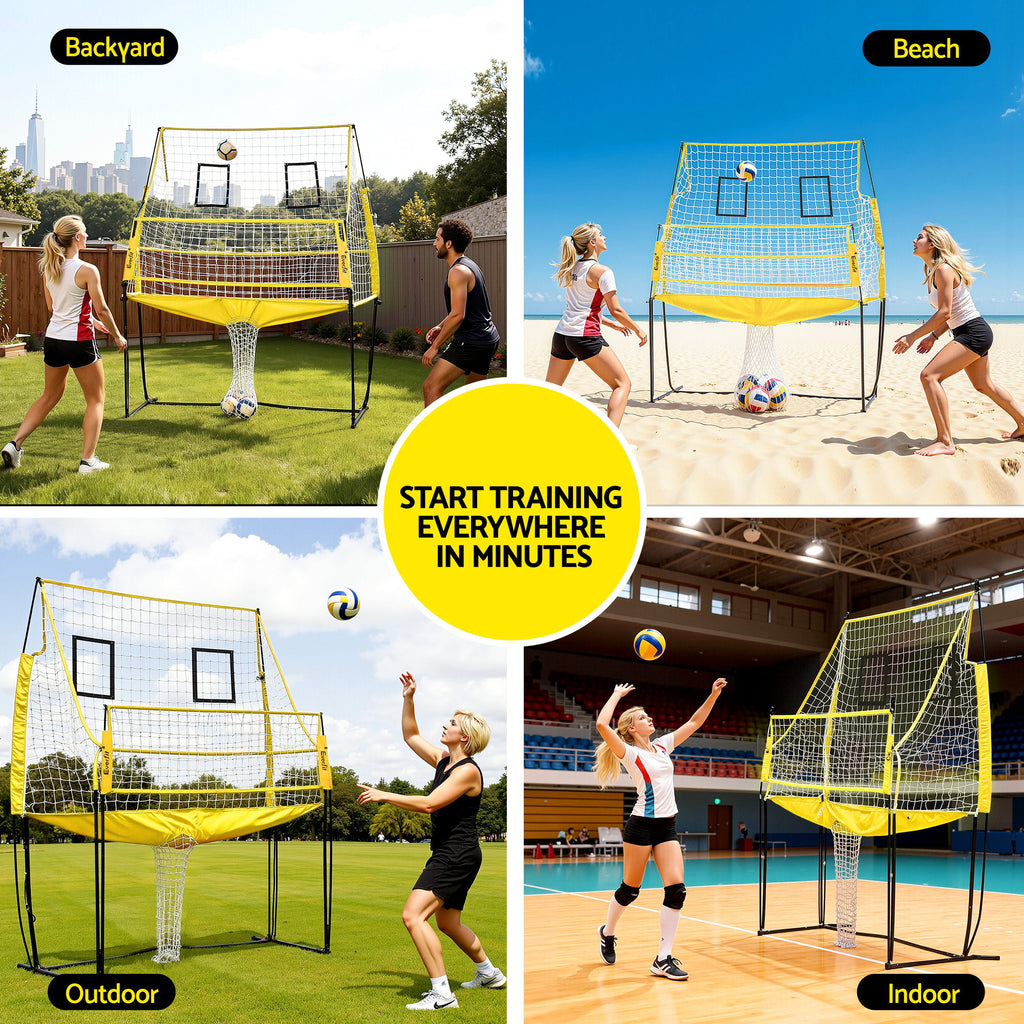 Everfit 8ft Volleyball Net Free-standing Adjustable Height Portable