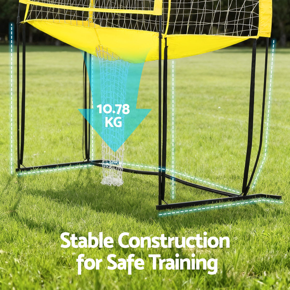Everfit 8ft Volleyball Net Free-standing Adjustable Height Portable