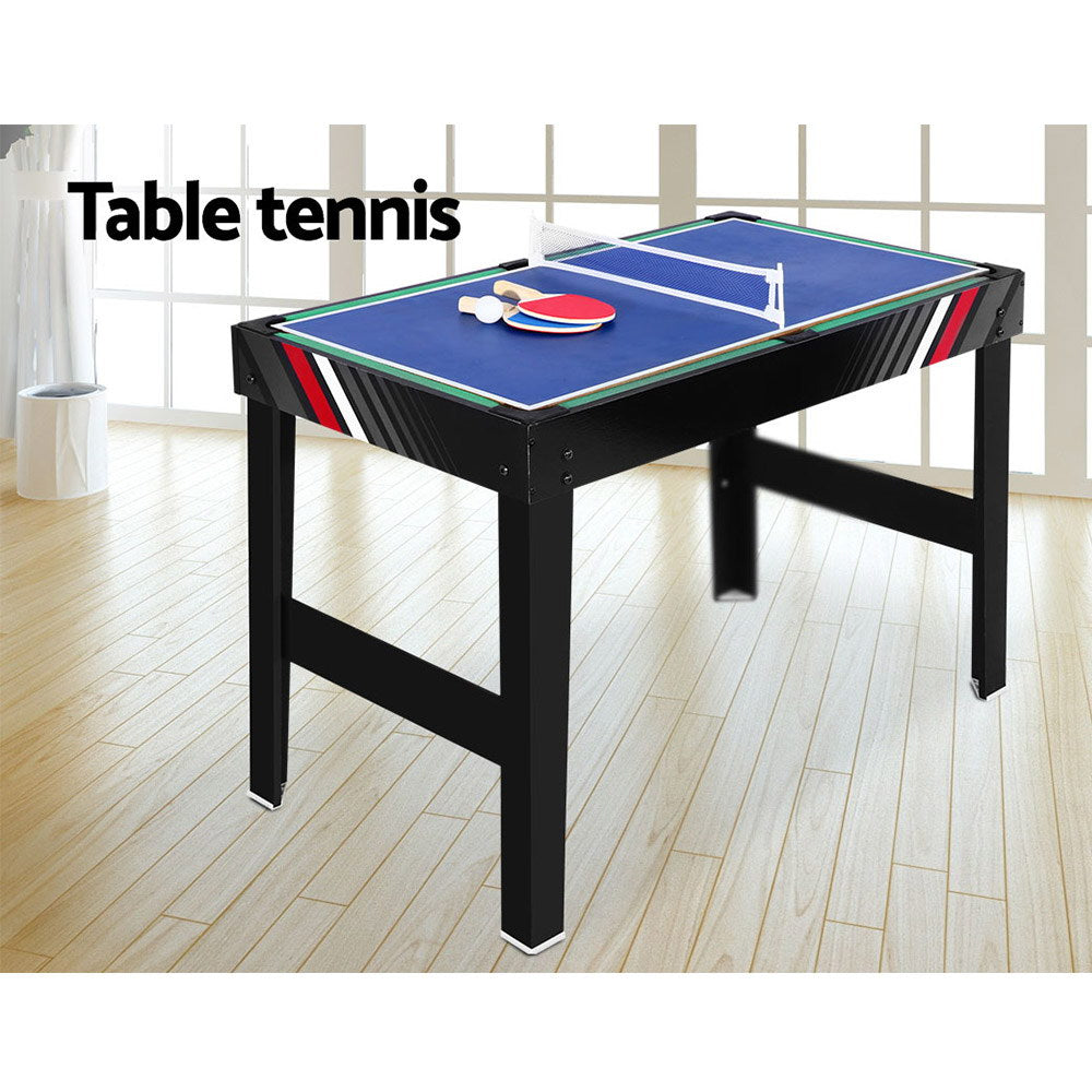 4-in-1 Games Table Soccer Foosball Pool Table Tennis Air Hockey Home