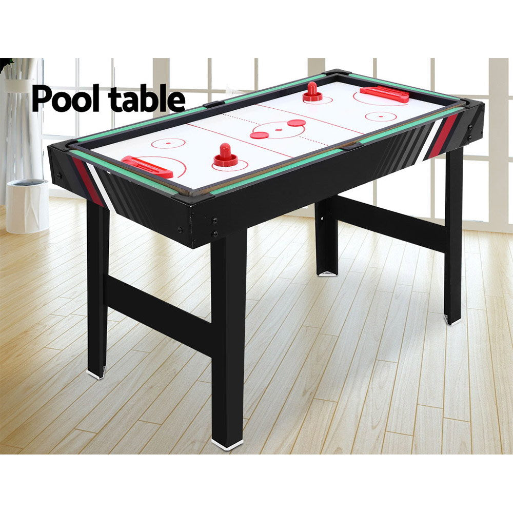 4-in-1 Games Table Soccer Foosball Pool Table Tennis Air Hockey Home