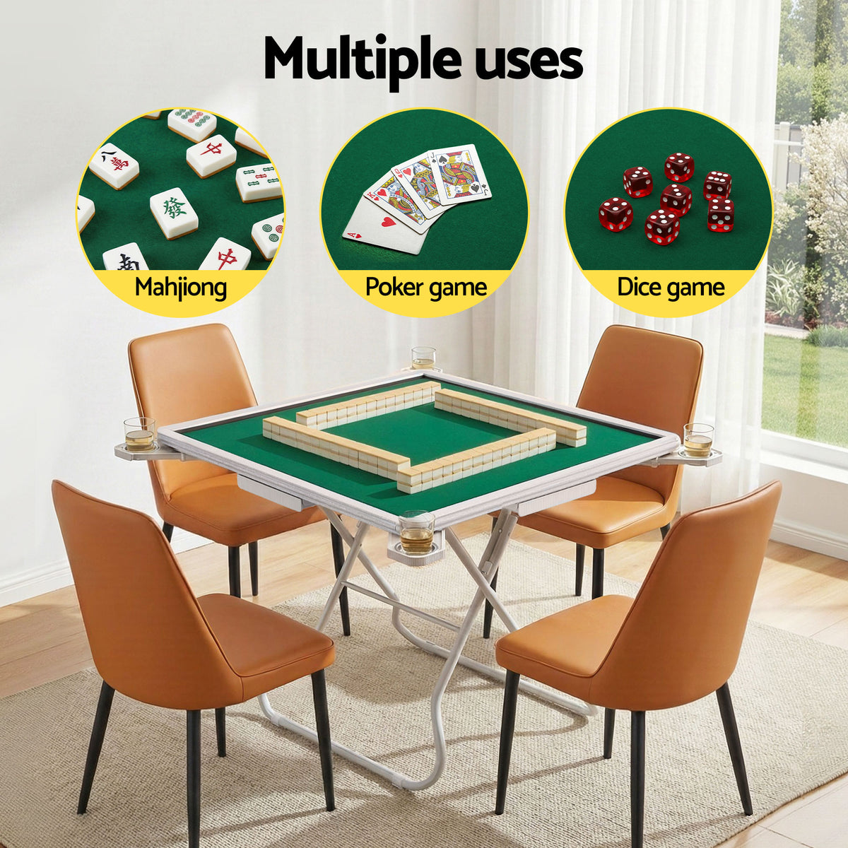Folding Mahjong Table for Home