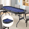 Poker Game Table Folding Poker Table 8 Player 1.8M 8-Player Table Top