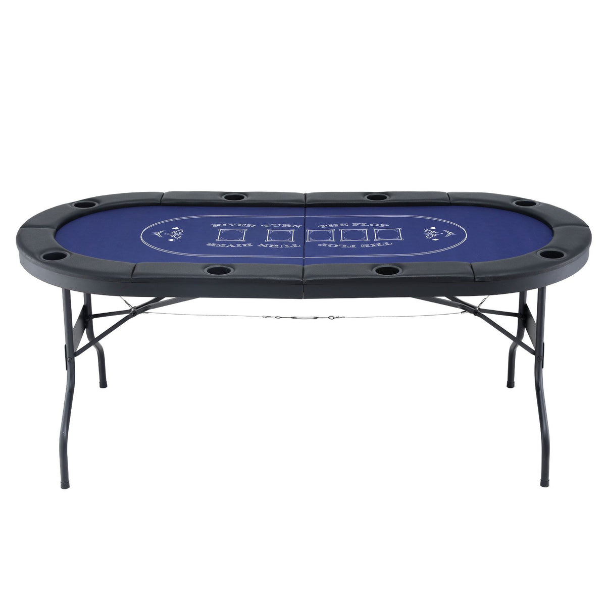 Poker Game Table Folding Poker Table 8 Player 1.8M 8-Player Table Top