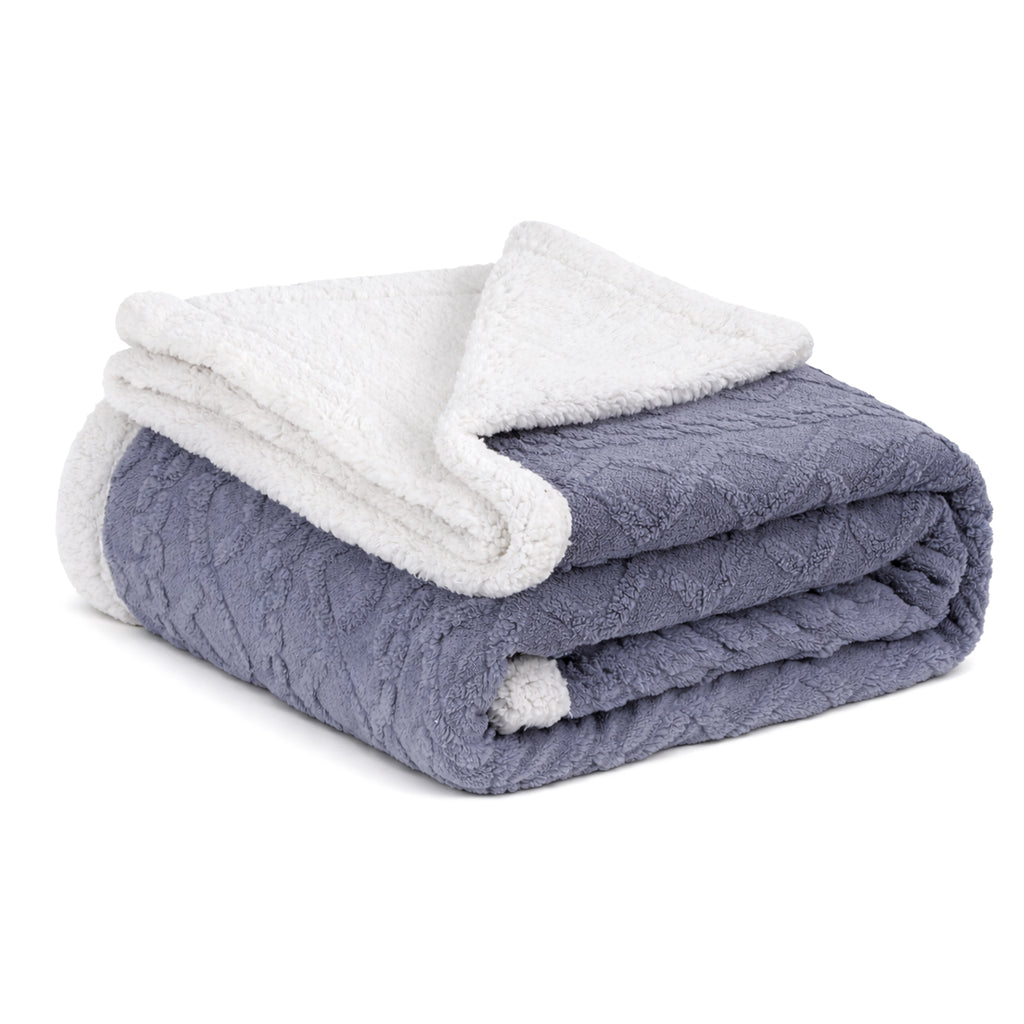 Giselle Bedding Double-Sided Fleece Throw Blanket