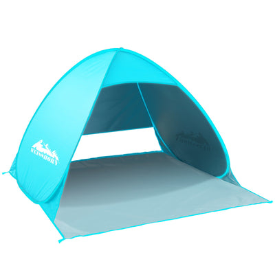 Weisshorn Pop Up Beach Tent, 3 Person, Blue