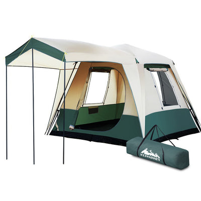 Weisshorn 4 Person Instant Up Dome Tent, Green