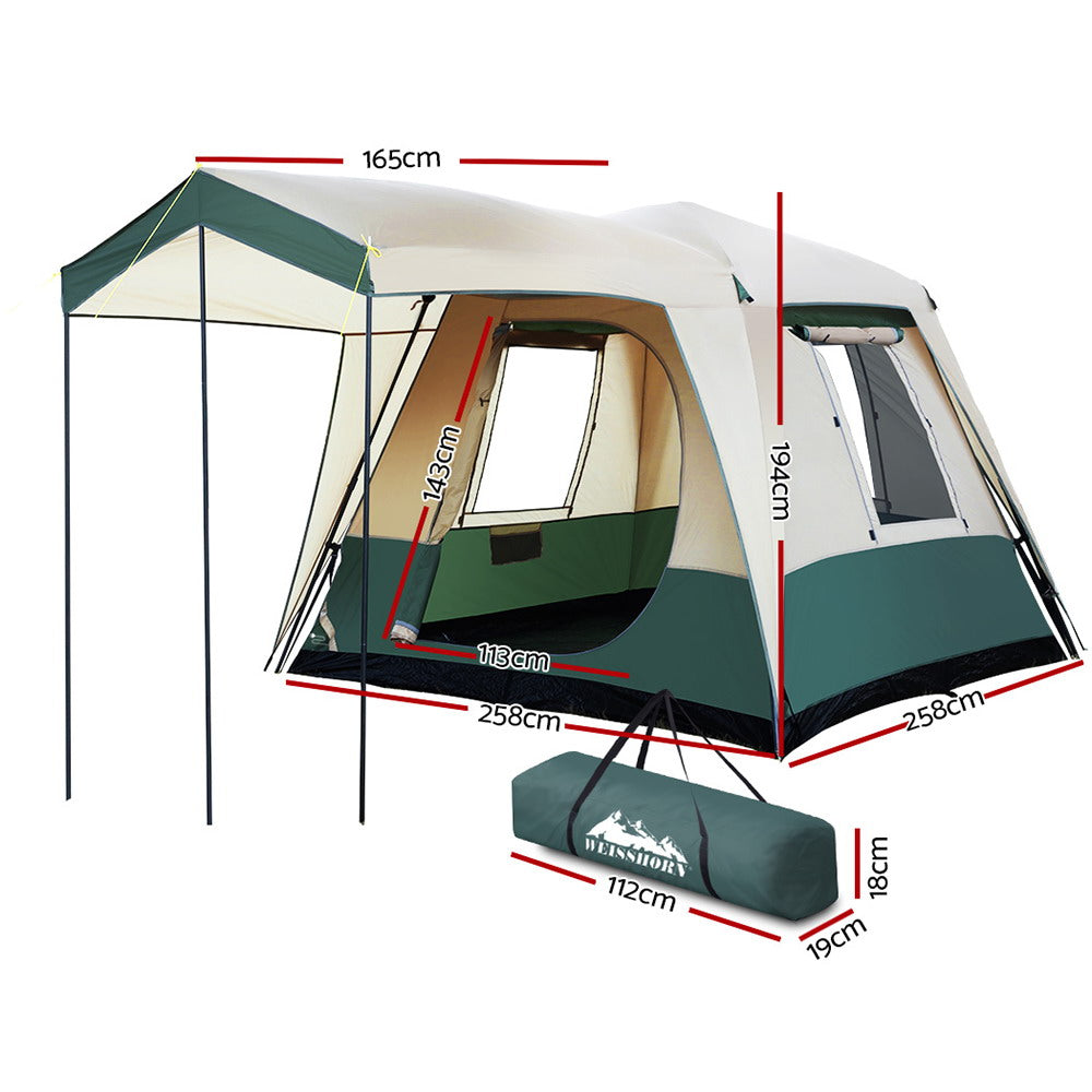 Weisshorn 4 Person Instant Up Dome Tent, Green, photo 2 of 7