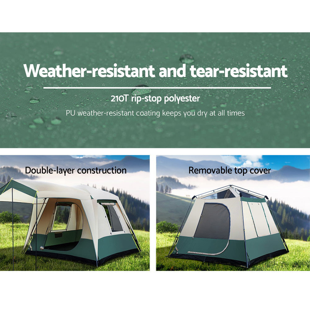 Weisshorn 4 Person Instant Up Dome Tent, Green, photo 4 of 7