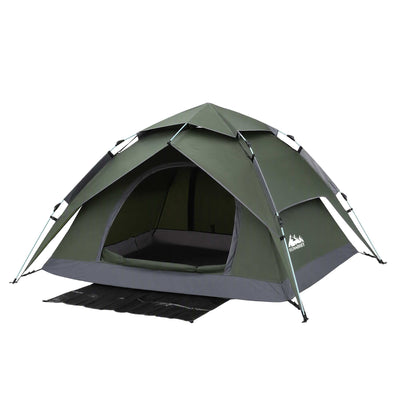 Weisshorn 2 Person Instant Pop Up Tent, Green