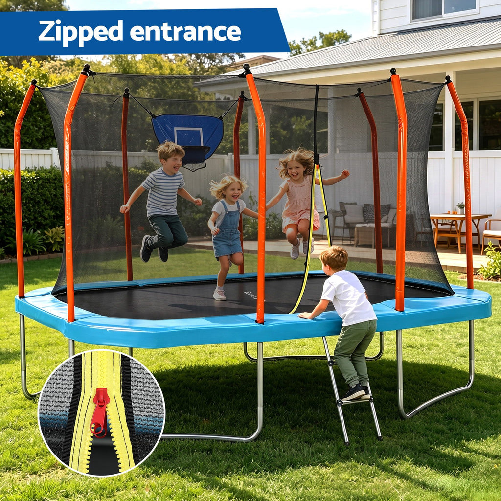 Everfit 12FT Kids Trampoline Rectangle Rebounder