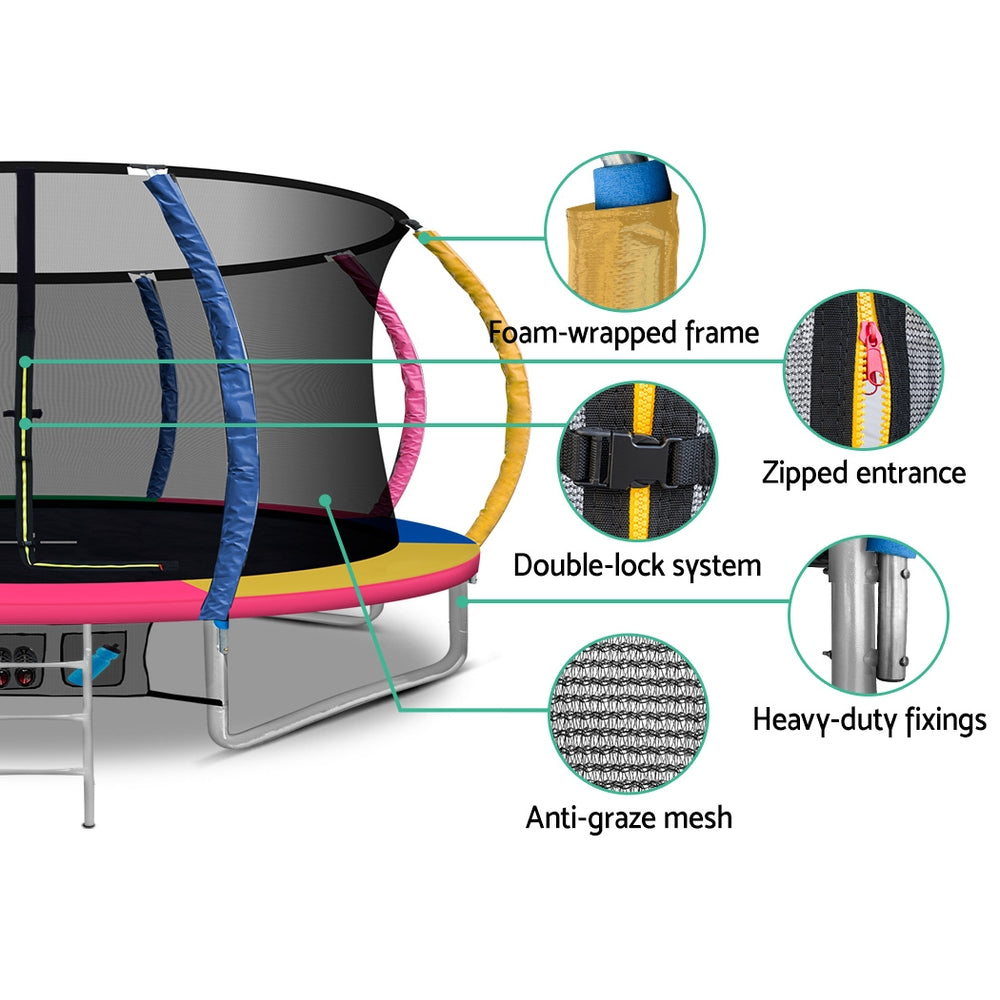14ft Trampoline Everfit Kids Trampoline Rebounder