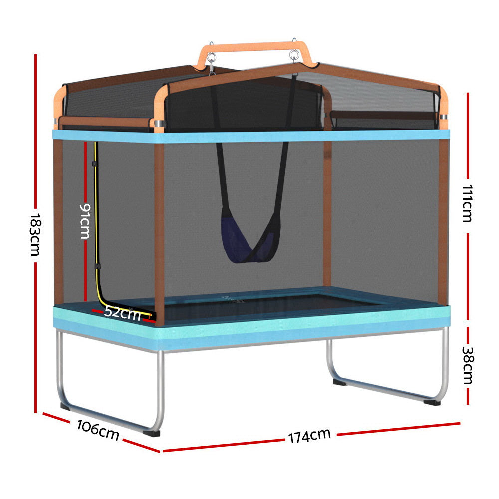 Everfit 6FT Trampoline Kids Rectangle Trampoline