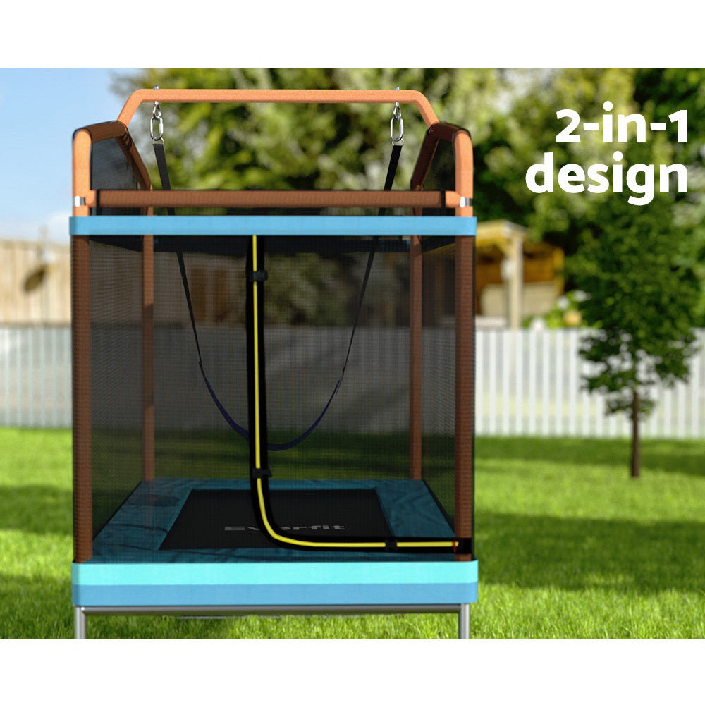 Everfit 6FT Trampoline Kids Rectangle Trampoline