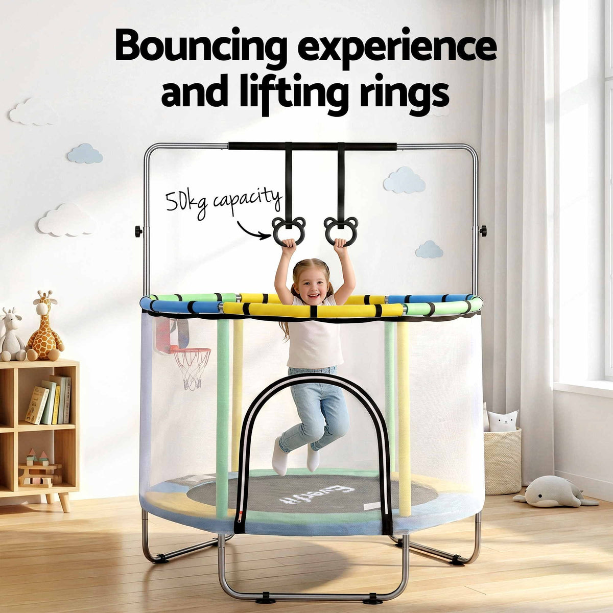 Everfit 55inch Trampoline Kids Rebounder