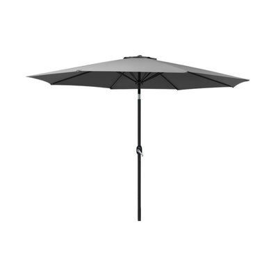 Instahut Outdoor Umbrella 2.7m Beach Pole Garden Tilt Sun Patio UV