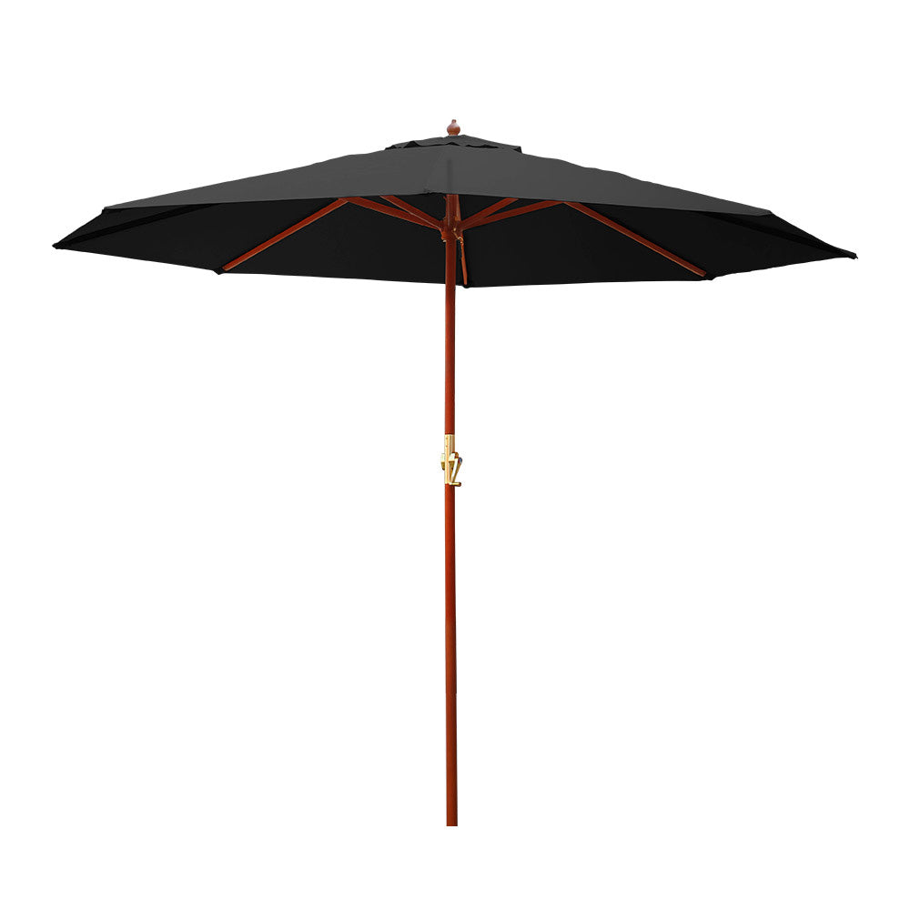 Instahut 3m Outdoor Umbrella Pole Umbrellas Beach Garden Sun Stand