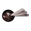 Antique Copper Finish Stainless Steel Measuring Cups, Set of 4